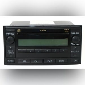 Toyota Black Car Stereo Receiver